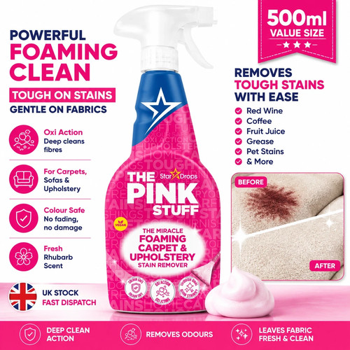 Foaming carpet cleaner spray - foaming,