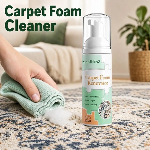 Waterless carpet foam stain - waterless,